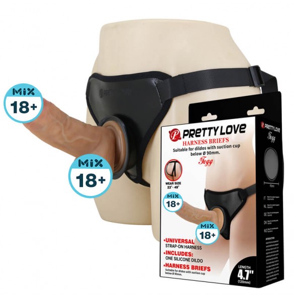Pretty Love - Jogg Strap-on Harness Briefs (L:15.5cm - D:4.6cm) Pretty Love - Jogg Strap-on Harness Briefs (L:15.5cm - D:4.6cm)
